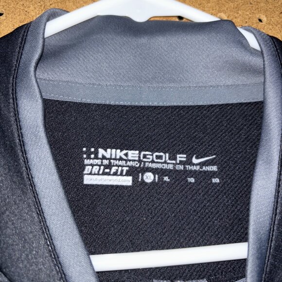 Austin Dillon #3 AAA Nike Golf Dri-Fit 1/4 Zip Black Windbreaker Adult Size XL - Picture 2 of 4